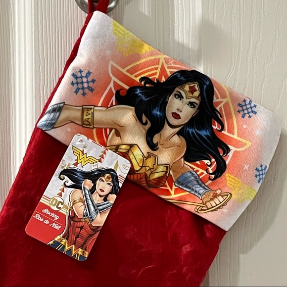 Other - ⛄️ 5/$20‼️ DC’s Wonder Woman Felt Holiday Stocking!